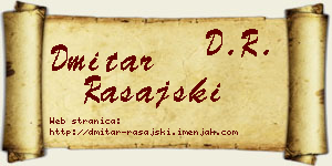 Dmitar Rašajski vizit kartica